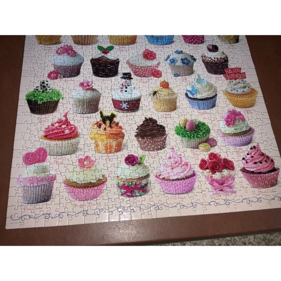 EuroGraphics Cupcake Celebration Puzzle (1000-Piece) Plus Sm Puzzle- Complete - Picture 6 of 11